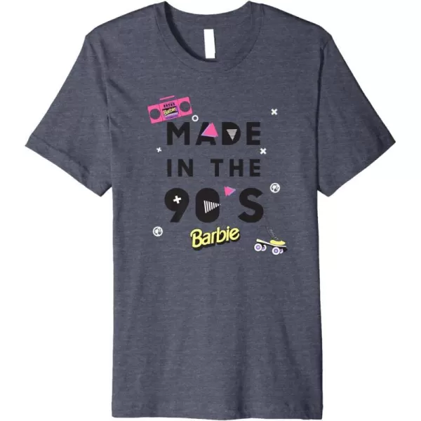 Barbie Made in the 90s Premium TShirtHeather Blue