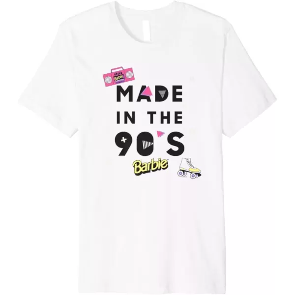 Barbie Made in the 90s Premium TShirtWhite