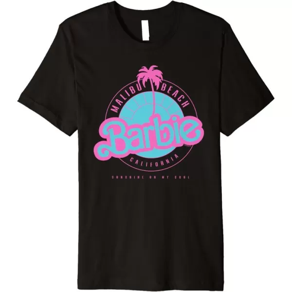 Barbie Malibu Beach California Premium TShirtBlack