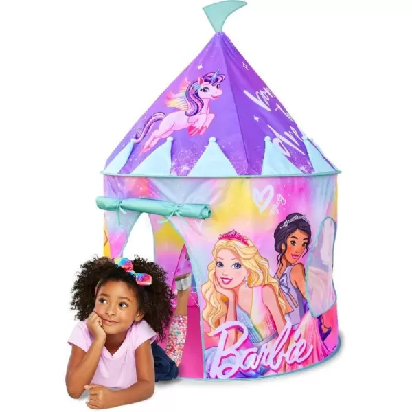 Barbie Pop Up Castle  Dreamtopia Pink Princess Play Tent for Kids  Folds Into Carrying Case  Sunny Days EntertainmentBarbie Pop Up Castle  Dreamtopia Pink Princess Play Tent for Kids  Folds Into Carrying Case  Sunny Days Entertainment