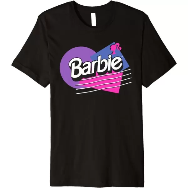 Barbie Retro Logo Premium TShirtBlack