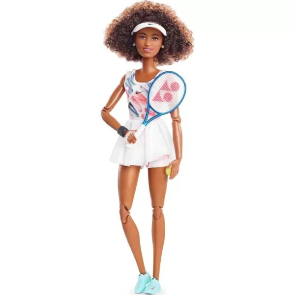 Barbie Role Models Doll Naomi Osaka Collectible with Tennis Dress Racket and Accessories PosableBarbie Role Models Doll Naomi Osaka Collectible with Tennis Dress Racket and Accessories Posable