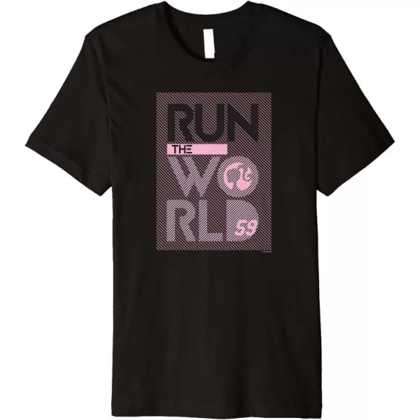 Barbie Run the World Premium TShirtBlack