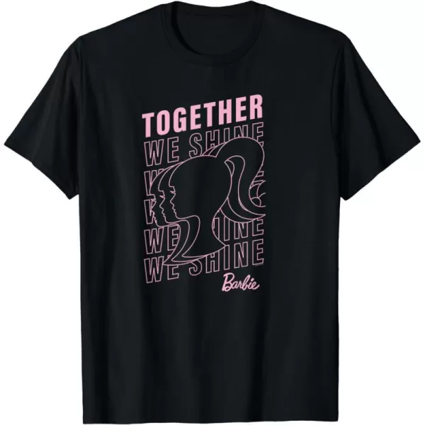 Barbie Together We Shine Silhouette TShirtBlack