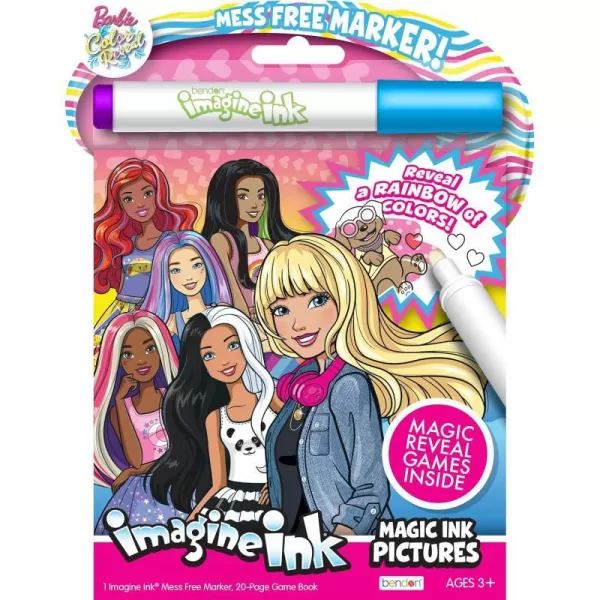 Bendon Barbie Mattel 20Page Imagine Ink Magic Pictures with 1 Mess Free Marker 47002Bendon Barbie Mattel 20Page Imagine Ink Magic Pictures with 1 Mess Free Marker 47002