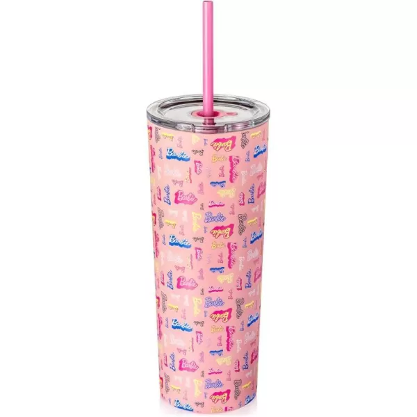 Dragon Glassware x Barbie Shine Bright Tumbler Stainless Steel Vacuum Insulated Travel Tumbler Comes with Lid Pink amp Clear Straws Keeps Hot Or Cold Dishwasher Safe Fits in Cup Holders 24 ozDragon Glassware x Barbie Shine Bright Tumbler Stainless Steel Vacuum Insulated Travel Tumbler Comes with Lid Pink amp Clear Straws Keeps Hot Or Cold Dishwasher Safe Fits in Cup Holders 24 oz