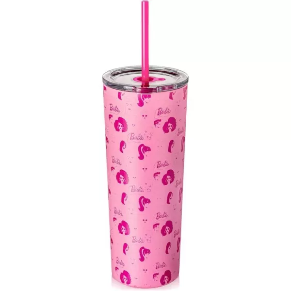 Dragon Glassware x Barbie Style Icon Tumbler Stainless Steel Vacuum Insulated Travel Tumbler Comes with Lid Pink amp Clear Straws Keeps Hot Or Cold Dishwasher Safe Fits in Cup Holders 24 ozDragon Glassware x Barbie Style Icon Tumbler Stainless Steel Vacuum Insulated Travel Tumbler Comes with Lid Pink amp Clear Straws Keeps Hot Or Cold Dishwasher Safe Fits in Cup Holders 24 oz