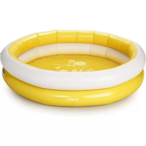 FUNBOY amp Malibu Barbie Luxury Inflatable Summer Dream Kiddie Pool Perfect For A Summer Pool Party MediumMellow Yellow