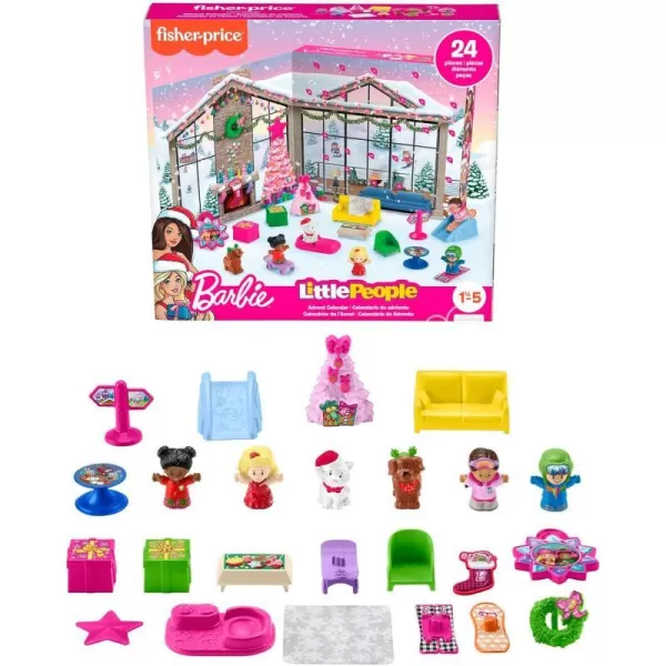 FisherPrice Little People Barbie Advent Calendar and Toddler Playset 24 Christmas Figures and Play Pieces Amazon ExclusiveFisherPrice Little People Barbie Advent Calendar and Toddler Playset 24 Christmas Figures and Play Pieces Amazon Exclusive