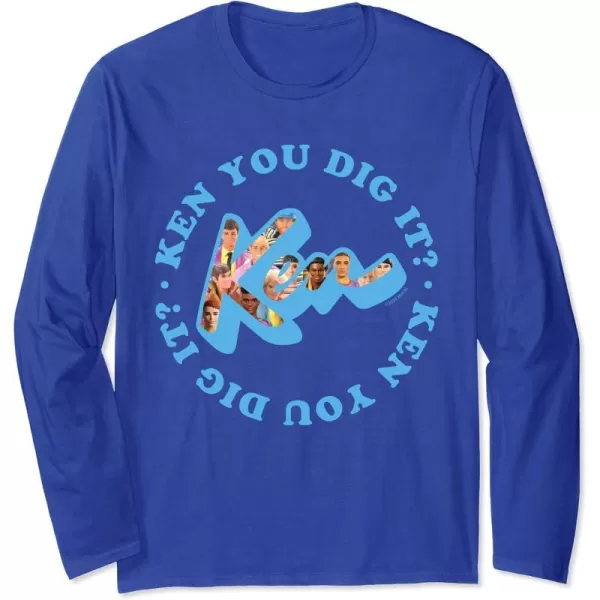 Ken  Ken You Dig It Long Sleeve TShirtRoyal Blue