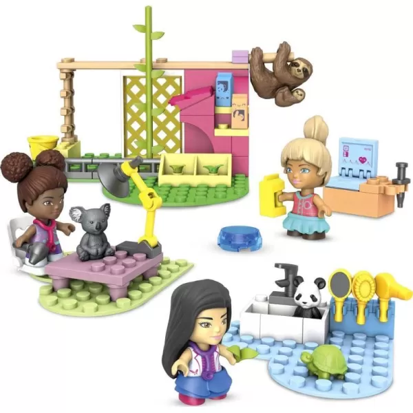 Mega Barbie Toy Building Set Farmers Market with 3 Barbie MicroDolls 4 Barbie Pets and Accessories Easy to Build Set for Ages 4 and UpBarbie Animal Care