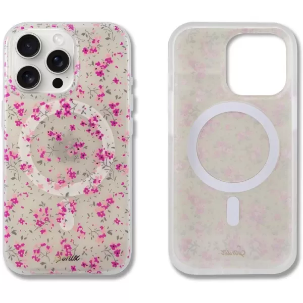 iPhone 15 Pro Cottage Floral Pink