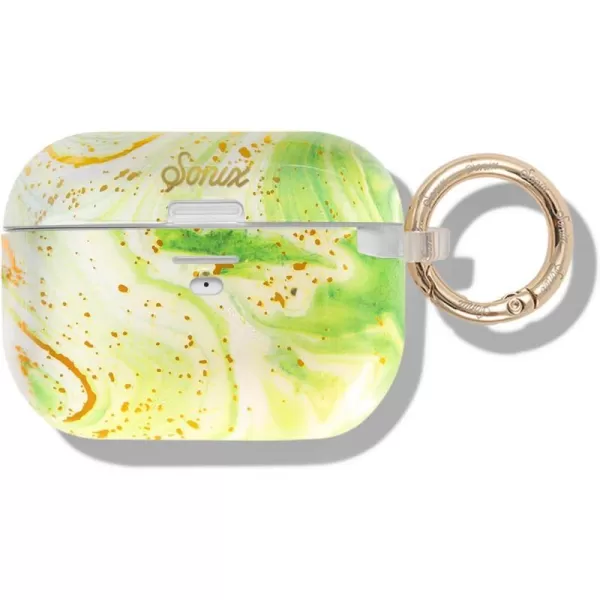 Sonix x Barbie Hard AirPods Pro Case with Keychain for AirPods Pro Palm ParadiseJade Marble