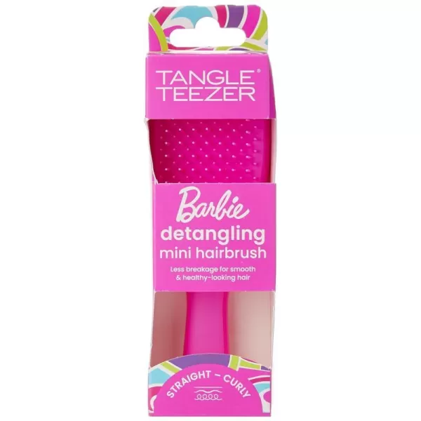 Tangle Teezer x Barbie The Ultimate Detangling Brush Dry and Wet Hair Brush Detangler for All Hair Types Totally PinkDopamine Pink Mini Ultimate Detangler