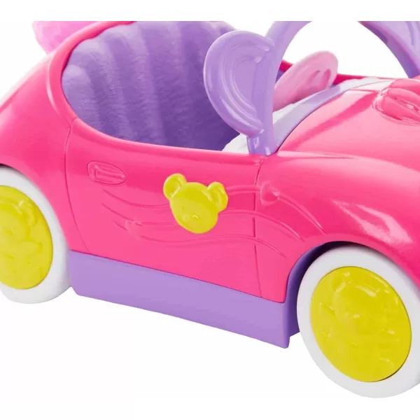 Barbie Chelsea Doll ampamp Toy Car with Unicorn Theme Blonde Small Doll in Removable Skirt Pet Puppy Sticker Sheet ampamp AccessoriesTeddy Car