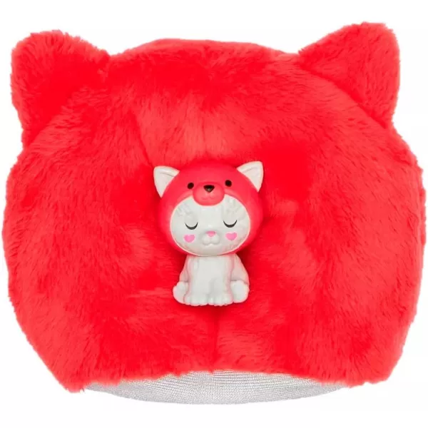 Barbie Cutie Reveal Doll ampamp Accessories with Animal Costume ampamp 10 Surprises Including Color Change Kitten as Red Panda in CostumeThemed SeriesKittyRed Panda