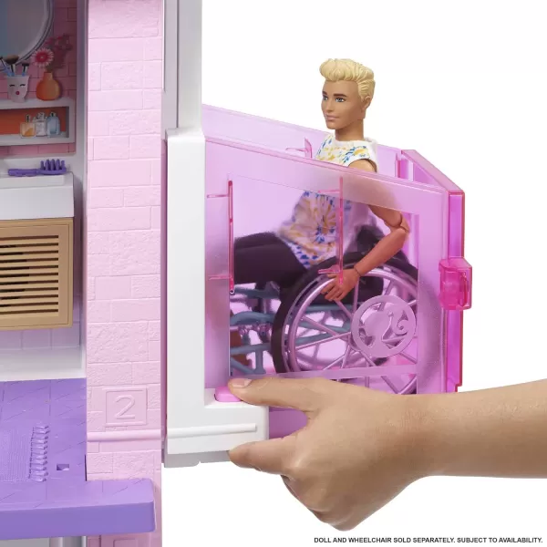 Barbie DreamHouse Doll House Playset with 75 Toy Furniture ampamp Accessories 10 Play Areas Lights ampamp Sounds WheelchairAccessible Elevator Amazon ExclusiveDreamhouse