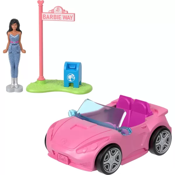 Barbie Mini BarbieLand DreamHouse ampamp 3Vehicle Playset with 4 15Inch Dolls Doll House Furniture ampamp Accessories Includes DreamCamper Boat ampamp PlaneDolls  Golf  4 Vehicles