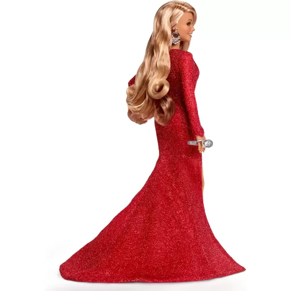 Barbie Signature Doll Mariah Carey Holiday Collectible in Red Glitter Gown with Silvery AccessoriesMulticolor