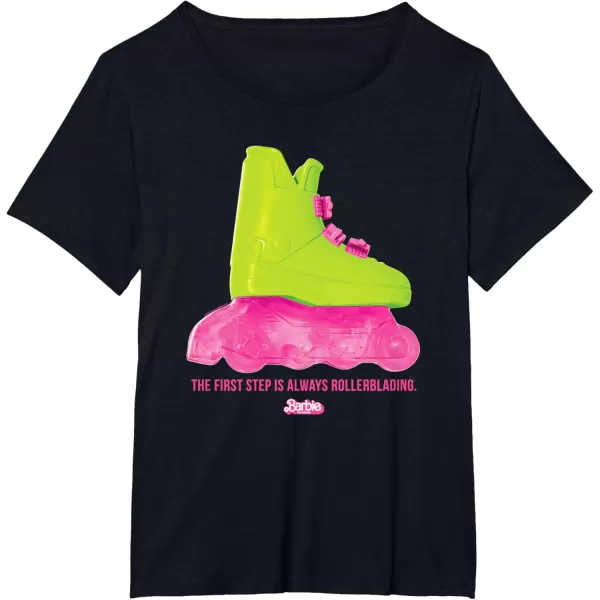 Barbie The Movie  Rollerblading Barbie TShirtBlack