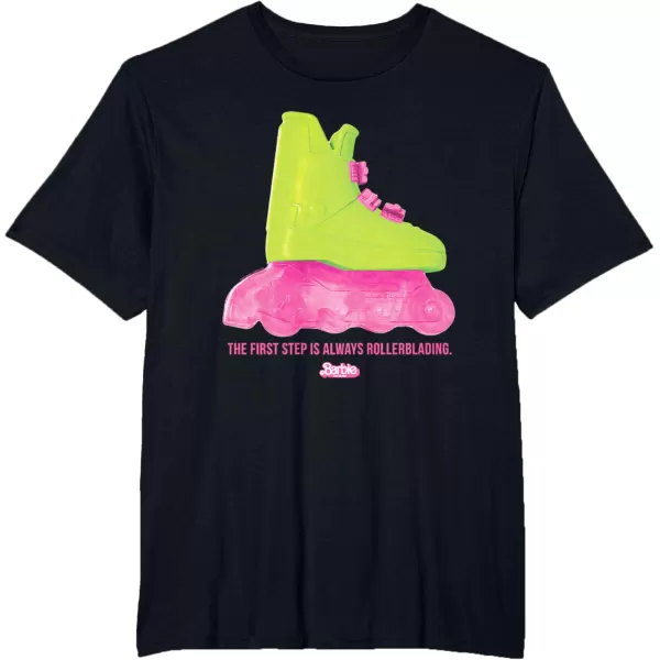 Barbie The Movie  Rollerblading Barbie TShirtBlack