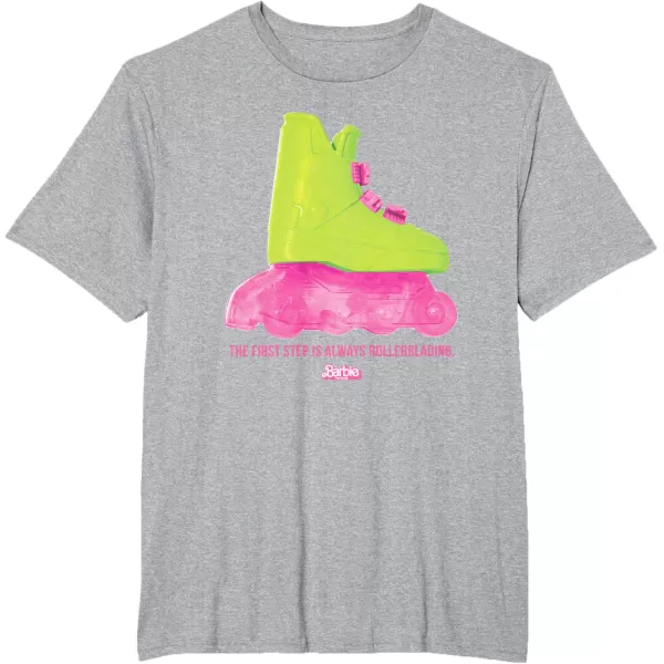 Barbie The Movie  Rollerblading Barbie TShirtHeather Grey