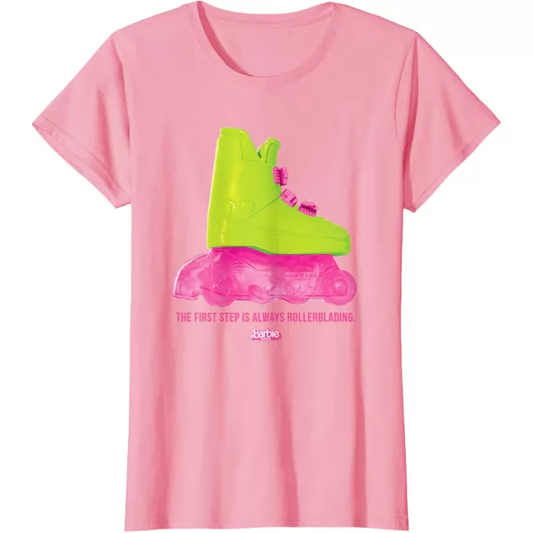 Barbie The Movie  Rollerblading Barbie TShirtPink