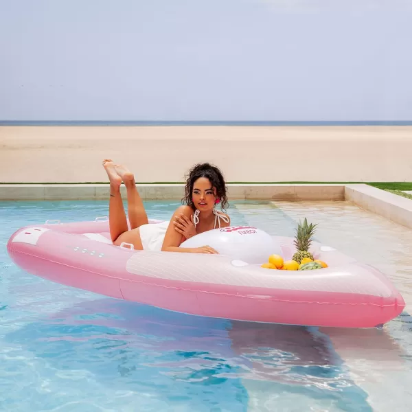 Barbie The Movie ampamp FUNBOY Inflatable Pool Floats Perfect for a Summer Pool Party and EntertainmentSpeed Boat Float