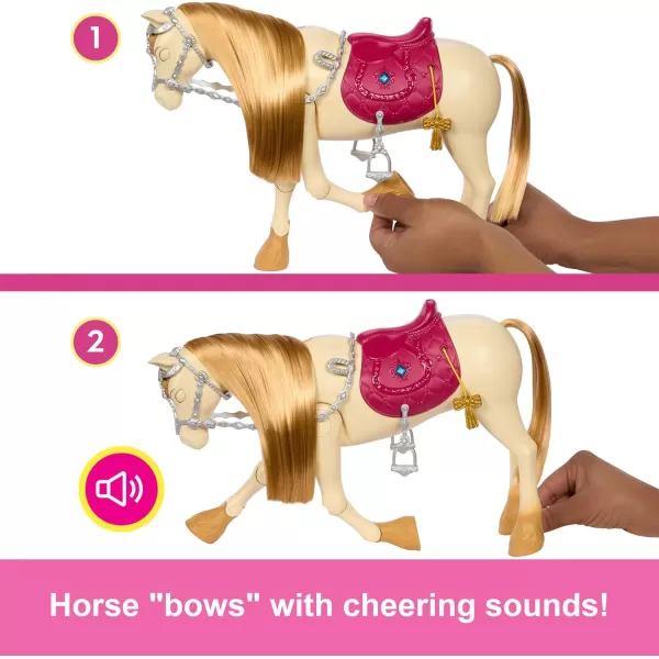 Barbie Toy Horse with Sounds Music ampamp Accessories Inspired by Barbie The Great Horse Chase Horse Moves Dances ampamp Blinks Eyes