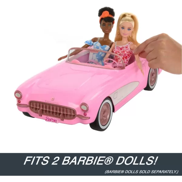 Hot Wheels Barbie RC Corvette from Barbie The Movie FullFunction RemoteControl Toy Car Holds 2 Barbie DollsMulticolor