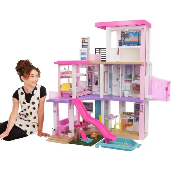 Barbie DreamHouse Doll House Playset with 75 Toy Furniture ampamp Accessories 10 Play Areas Lights ampamp Sounds WheelchairAccessible Elevator Amazon ExclusiveDreamhouse