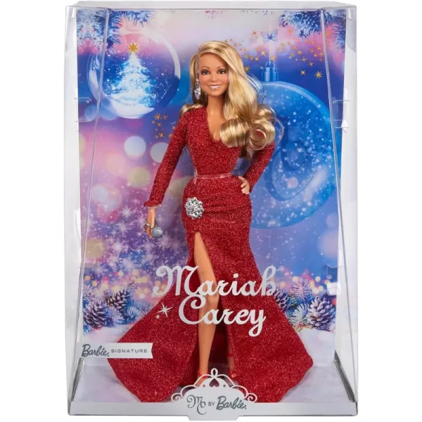 Barbie Signature Doll Mariah Carey Holiday Collectible in Red Glitter Gown with Silvery AccessoriesMulticolor