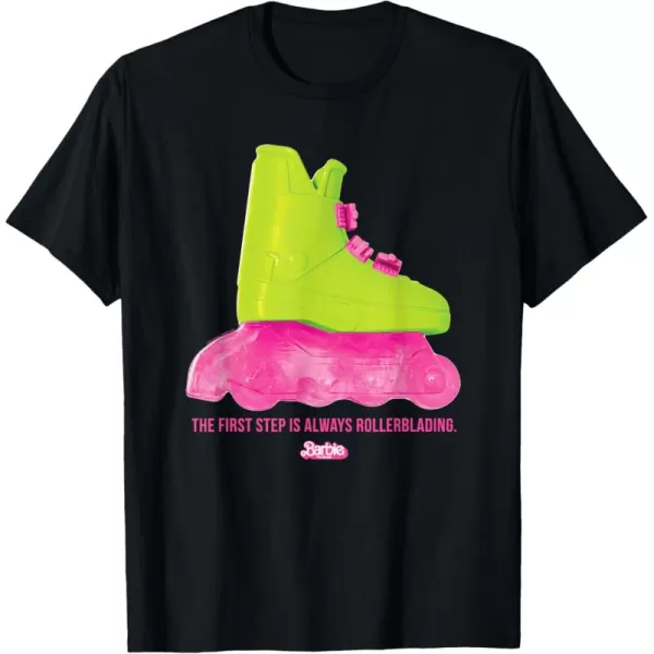 Barbie The Movie  Rollerblading Barbie TShirtBlack