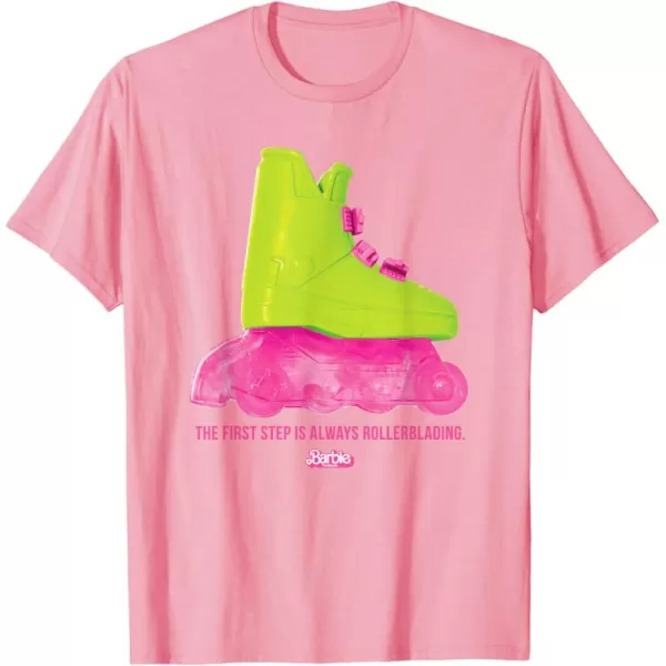 Barbie The Movie  Rollerblading Barbie TShirtPink