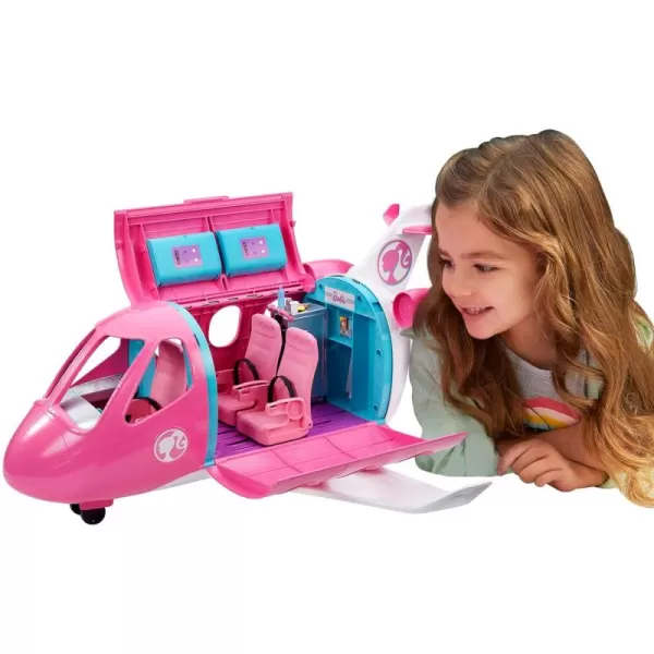 Barbie Toy Airplane Playset Dreamplane with 15 DollSized Accessories Including Puppy Snack Cart Reclining Seats ampamp More Amazon ExclusiveDreamPlane