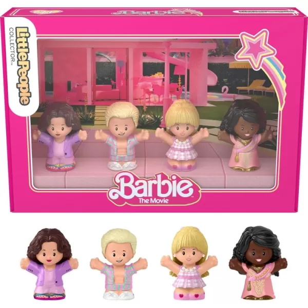 Little People Collector Barbie The Movie Special Edition Set for Adults ampamp Fans 4 Figures in Display Package