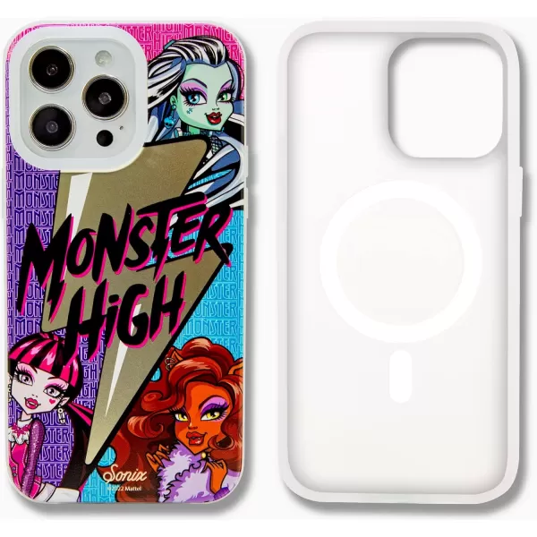 imageSonix x Barbie Case for iPhone 14 and iPhone 13  Compatible with MagSafe  10ft Drop Tested  Palm ParadiseMonster High Characters