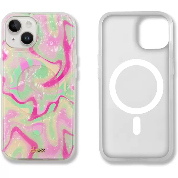 imageSonix x Barbie Case for iPhone 14 and iPhone 13  Compatible with MagSafe  10ft Drop Tested  Palm ParadiseStrawberry Matcha