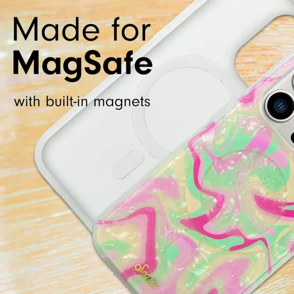 imageSonix x Barbie Case for iPhone 14 and iPhone 13  Compatible with MagSafe  10ft Drop Tested  Palm ParadiseStrawberry Matcha