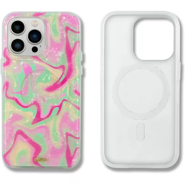 imageSonix x Barbie Case for iPhone 14 and iPhone 13  Compatible with MagSafe  10ft Drop Tested  Palm ParadiseStrawberry Matcha