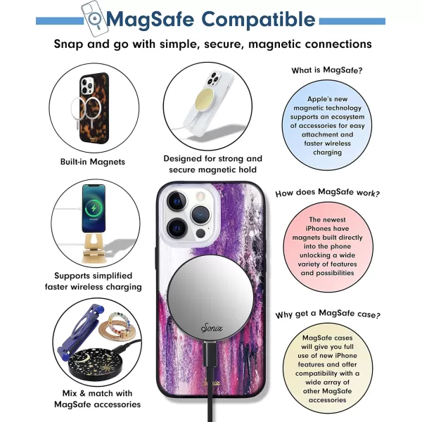 imageSonix x Barbie Phone Case for iPhone 13 Pro Max  12 Pro Max  Compatible with MagSafe  10ft Drop Tested  Totally BarbieGlitter  Purple Rain MS