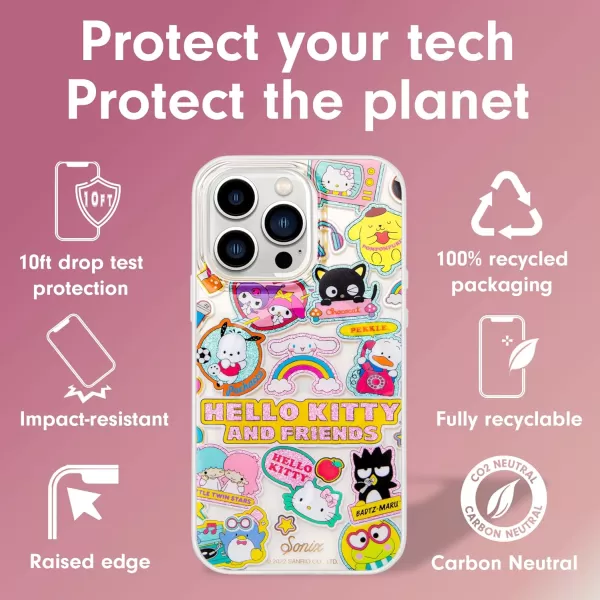 imageSonix x Barbie Phone Case for iPhone 13 Pro Max  12 Pro Max  Compatible with MagSafe  10ft Drop Tested  Totally BarbieSanrio  Hello Kitty Sticker Party