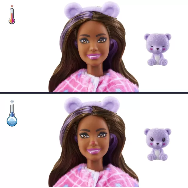 imageBarbie Cutie Reveal Doll Fantasy Series Sloth Plush Costume 10 Surprises Including Mini Pet ampamp Color ChangeTeddy Bear