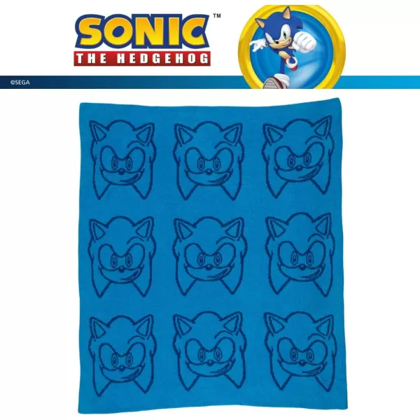 imageFranco Collectibles Barbie Adult Bedding Soft Cozy Chic Dream Lux Intarsia Knit Throw Blanket 50 in x 60 in Officially Licensed ProductSonic the Hedgehog