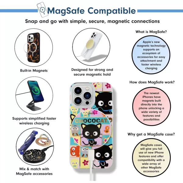 imageSonix x Barbie Case for iPhone 13 Pro  Compatible with MagSafe  10ft Drop Tested  Totally BarbieCool Like Chococat