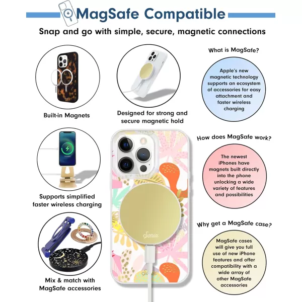 imageSonix x Barbie Case for iPhone 13 Pro  Compatible with MagSafe  10ft Drop Tested  Totally BarbieFloral  Matisse MS