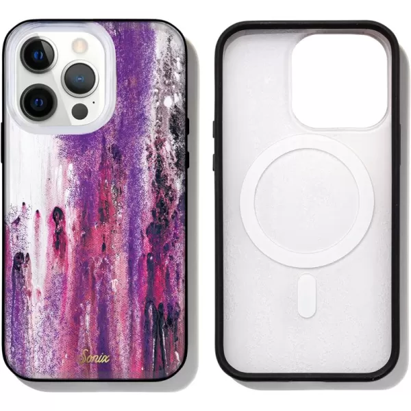 imageSonix x Barbie Case for iPhone 13 Pro  Compatible with MagSafe  10ft Drop Tested  Totally BarbieGlitter  Purple Rain MS