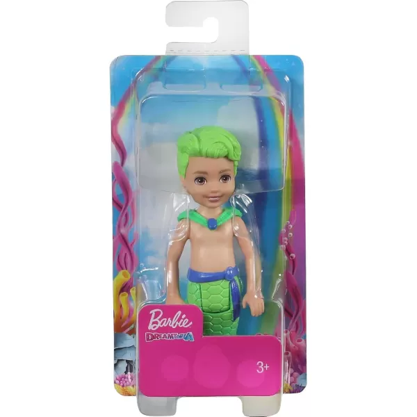 imageBarbie Dreamtopia Chelsea Mermaid Doll with Teal Hair ampamp Tail Royal Headband Accessory Small Doll Bends at WaistGreen