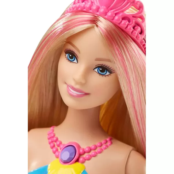 imageBarbie Dreamtopia Doll Rainbow Lights Mermaid with Glimmering Light Up Rainbow Tail Tiara and Blonde HairTwinkle Lights