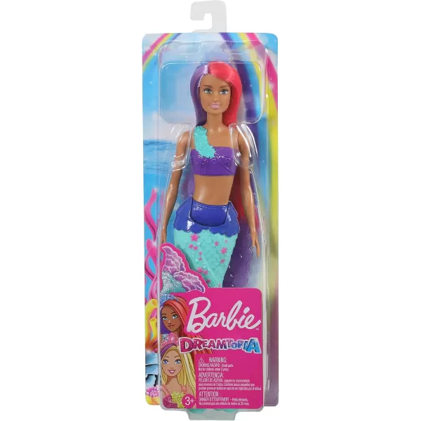 imageBarbie Dreamtopia Mermaid Doll 12inch Pink and Purple Hair with Tiara Gift for 3 to 7 Year Olds